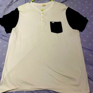 Hollister White & Gray T-shirt